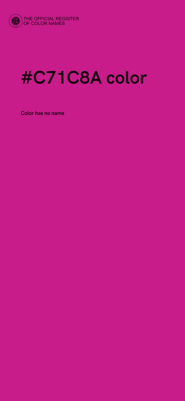 #C71C8A color image