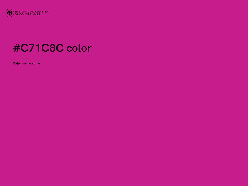#C71C8C color image