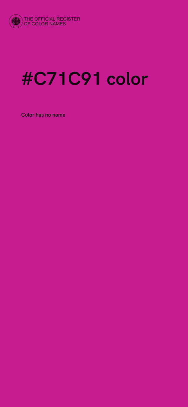 #C71C91 color image