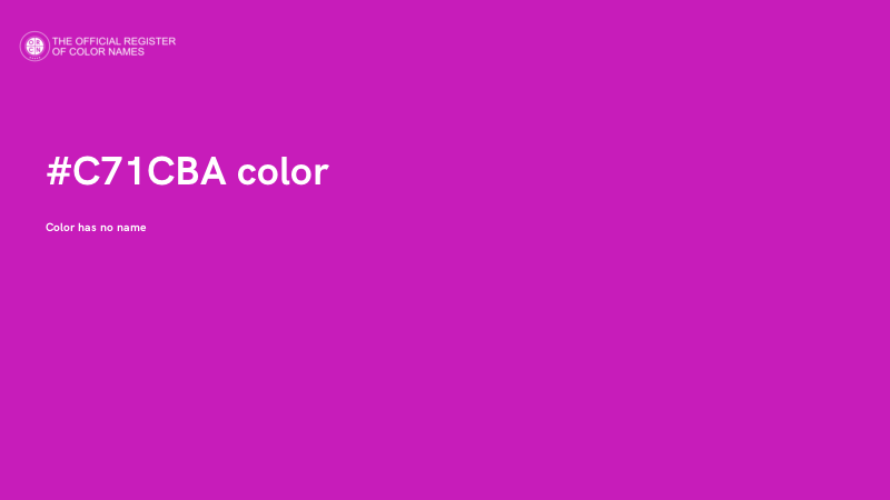 #C71CBA color image