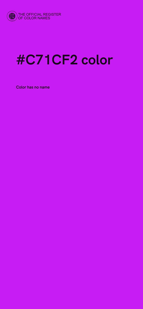 #C71CF2 color image