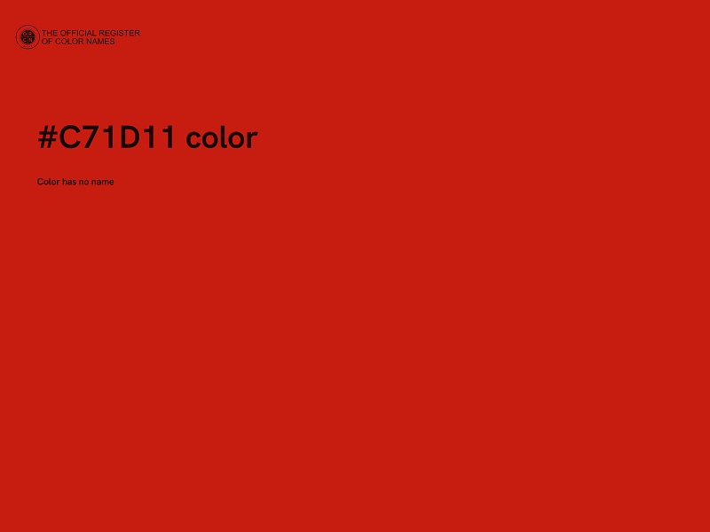 #C71D11 color image