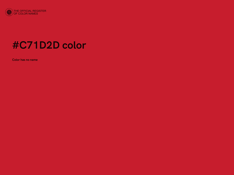 #C71D2D color image