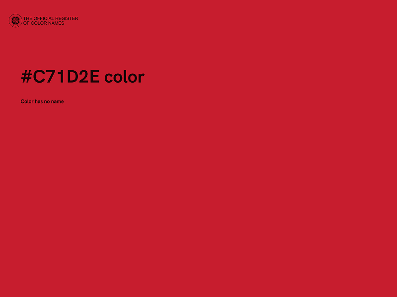 #C71D2E color image