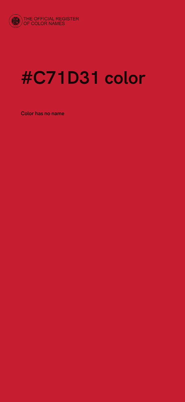 #C71D31 color image