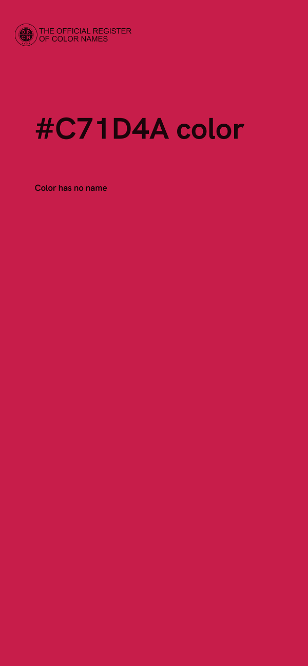 #C71D4A color image