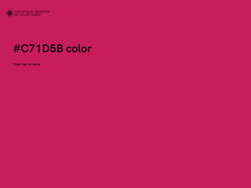 #C71D5B color image