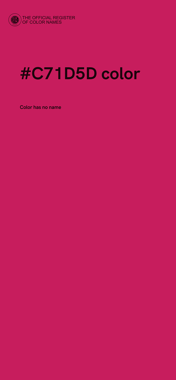 #C71D5D color image