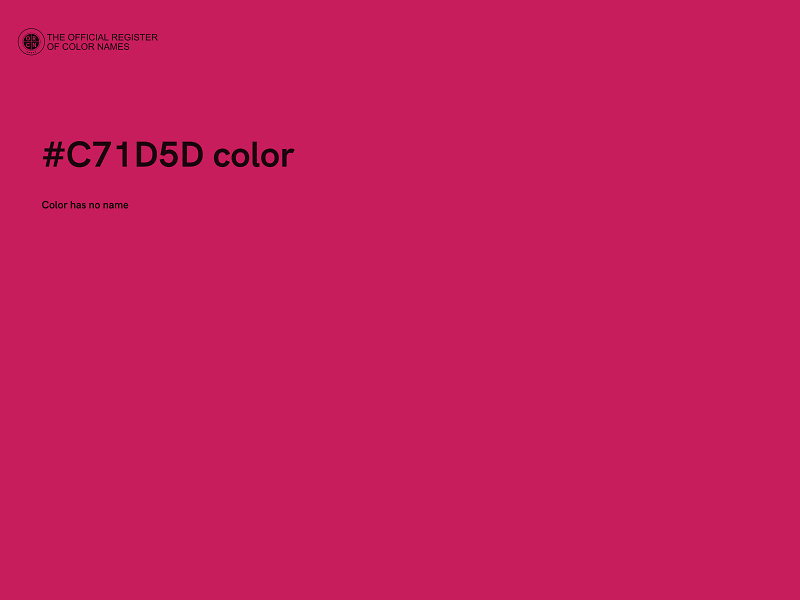 #C71D5D color image