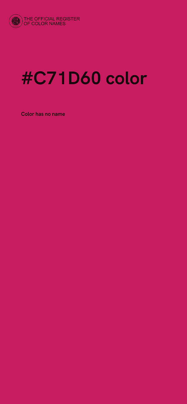 #C71D60 color image