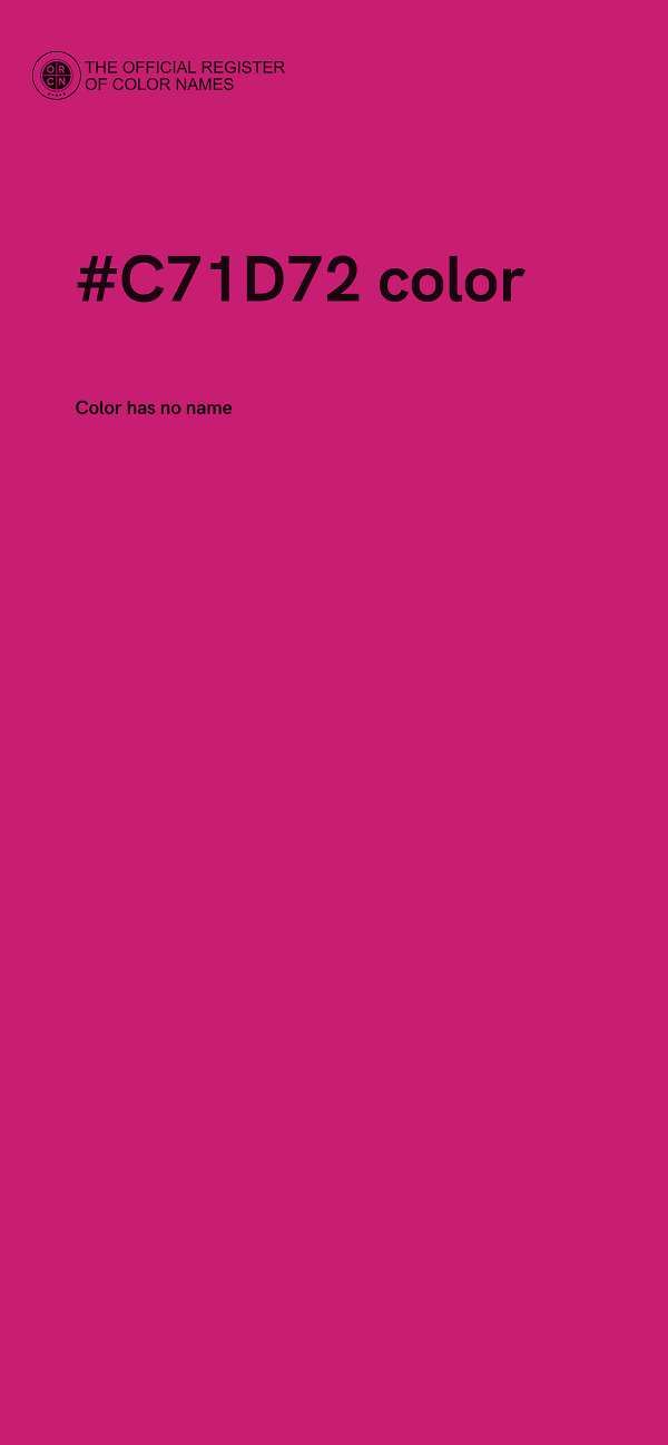 #C71D72 color image