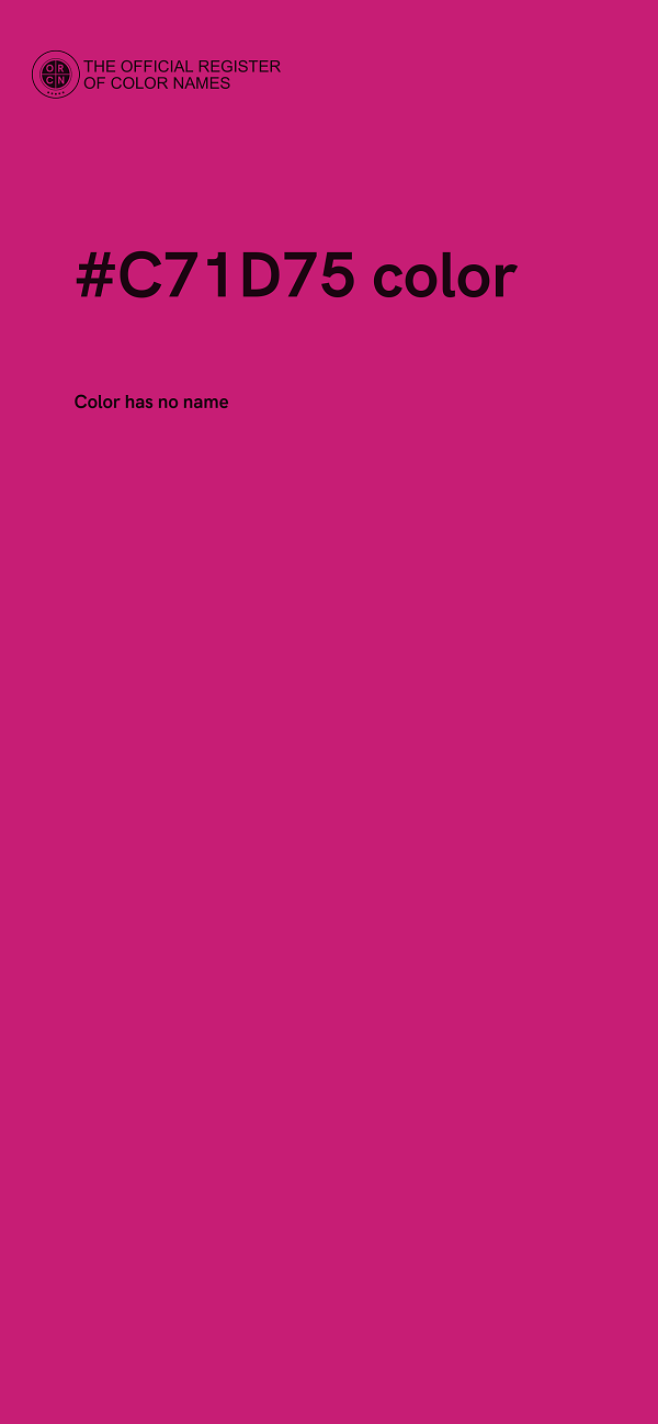 #C71D75 color image