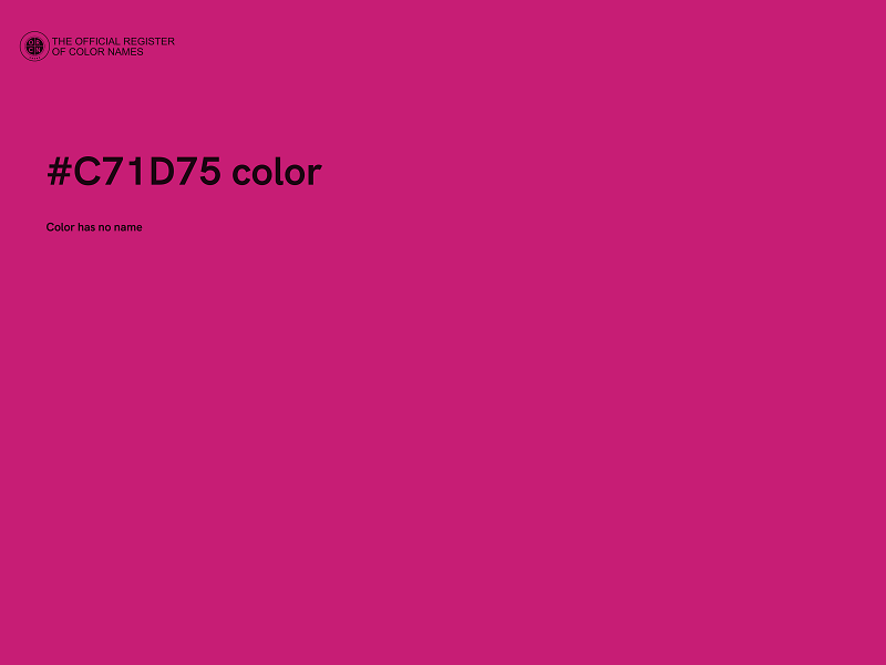 #C71D75 color image