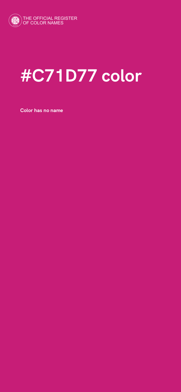 #C71D77 color image