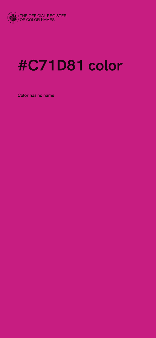 #C71D81 color image