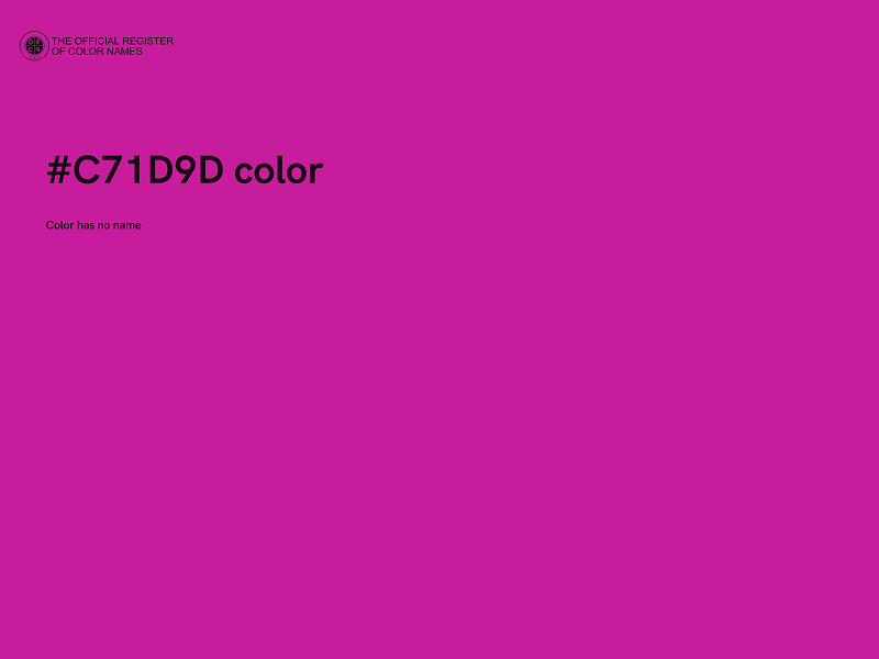 #C71D9D color image