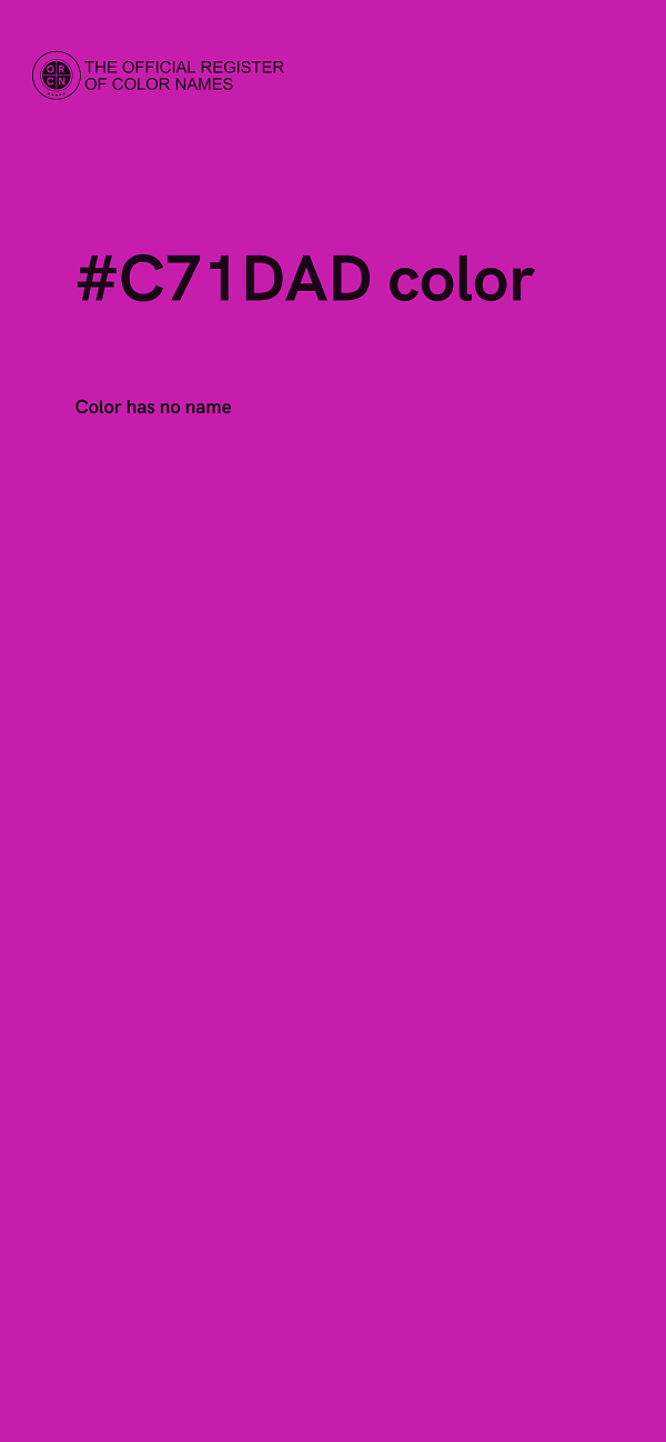 #C71DAD color image