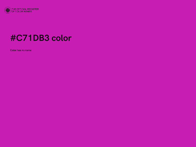 #C71DB3 color image