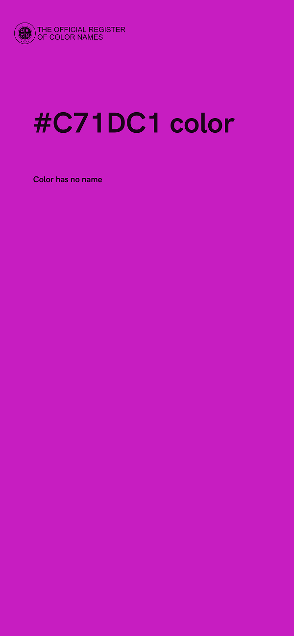 #C71DC1 color image