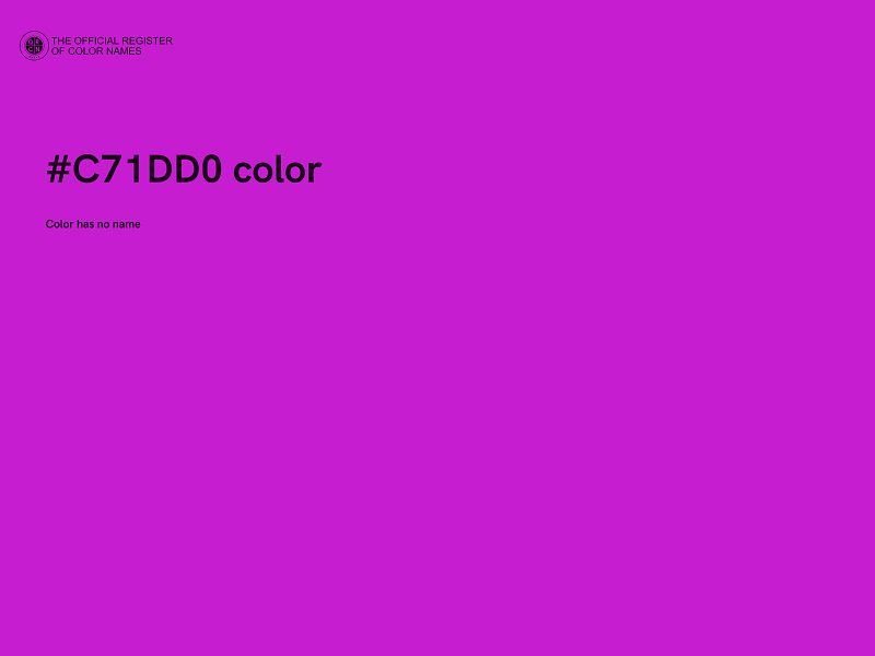 #C71DD0 color image