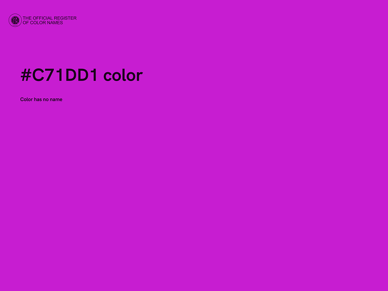 #C71DD1 color image