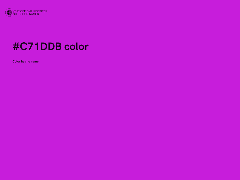 #C71DDB color image