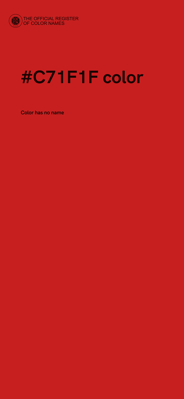 #C71F1F color image