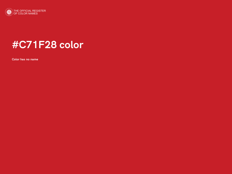 #C71F28 color image