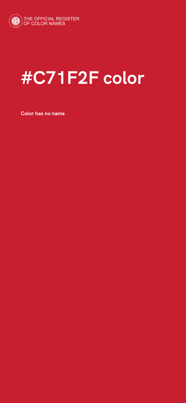 #C71F2F color image