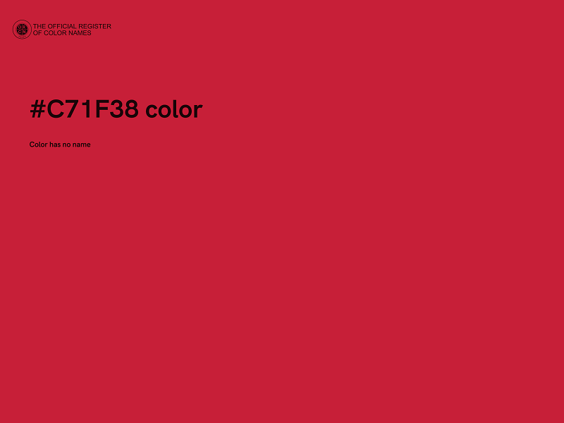 #C71F38 color image