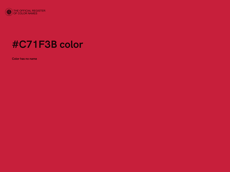 #C71F3B color image