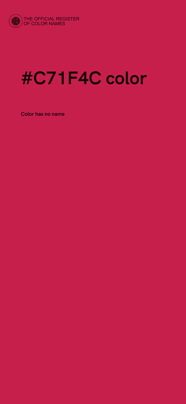 #C71F4C color image