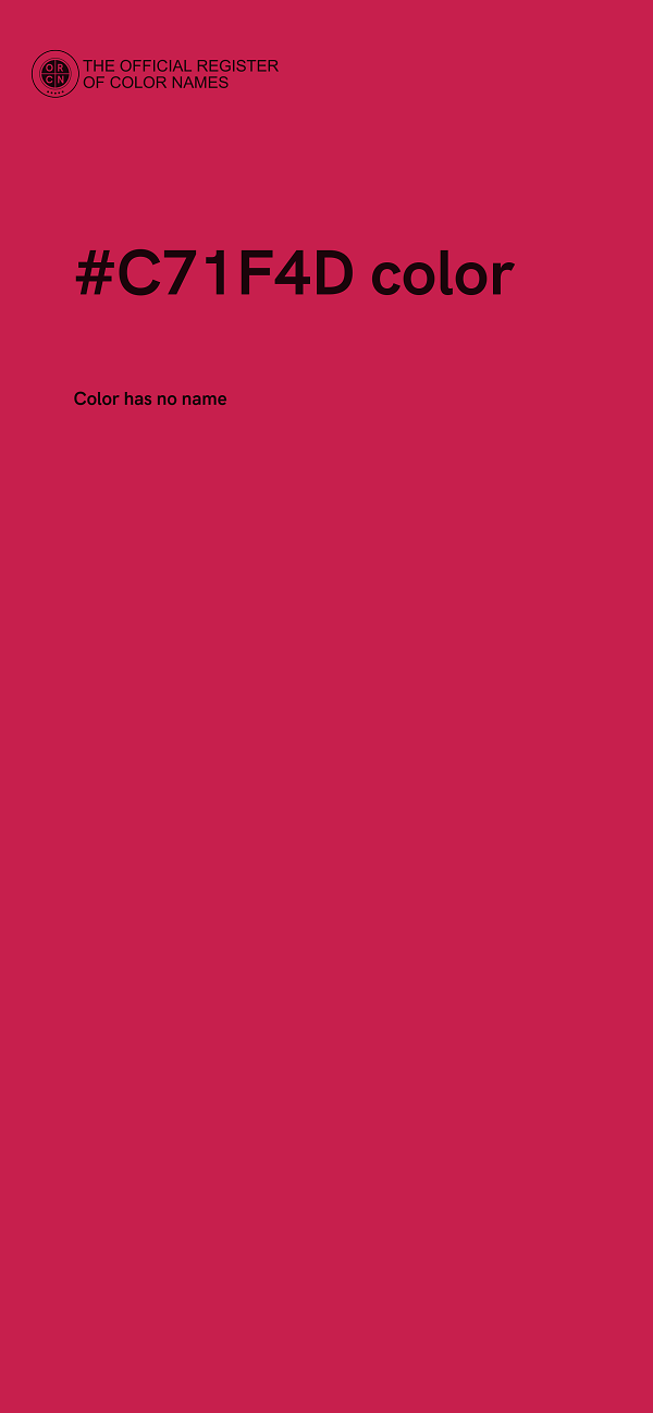 #C71F4D color image