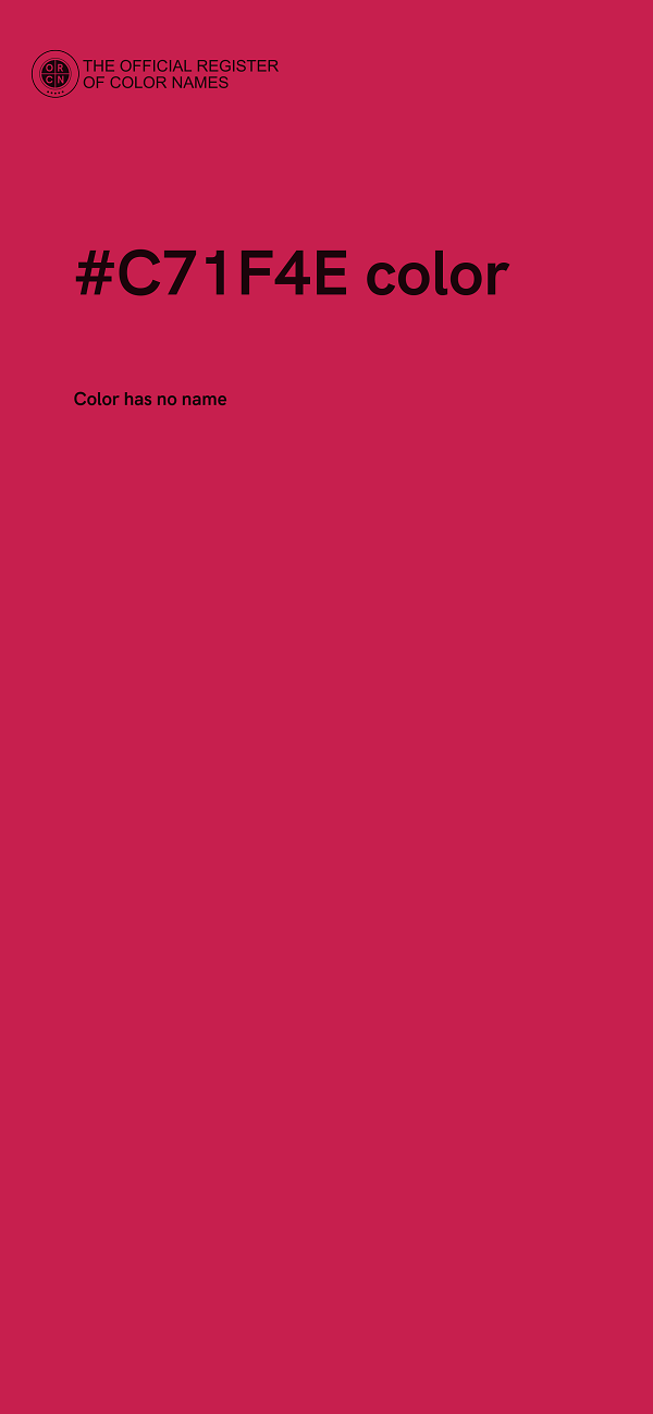 #C71F4E color image