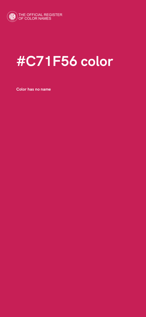 #C71F56 color image