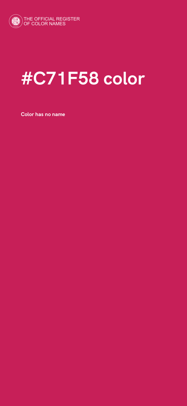 #C71F58 color image