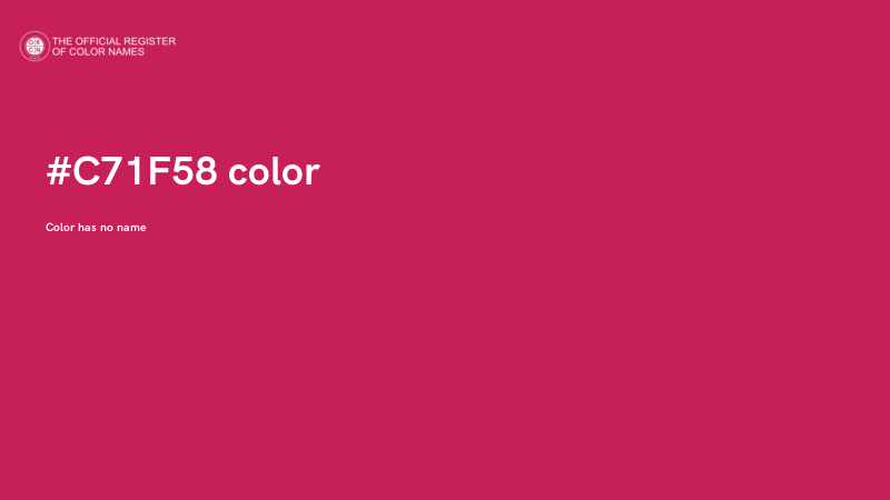 #C71F58 color image