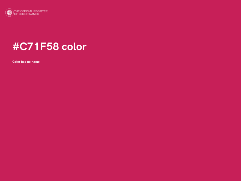 #C71F58 color image