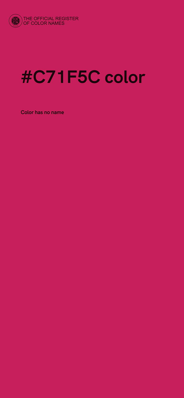 #C71F5C color image
