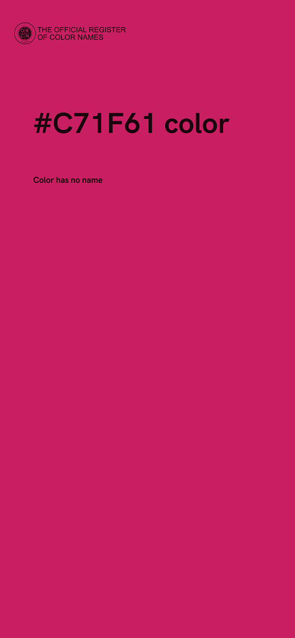 #C71F61 color image