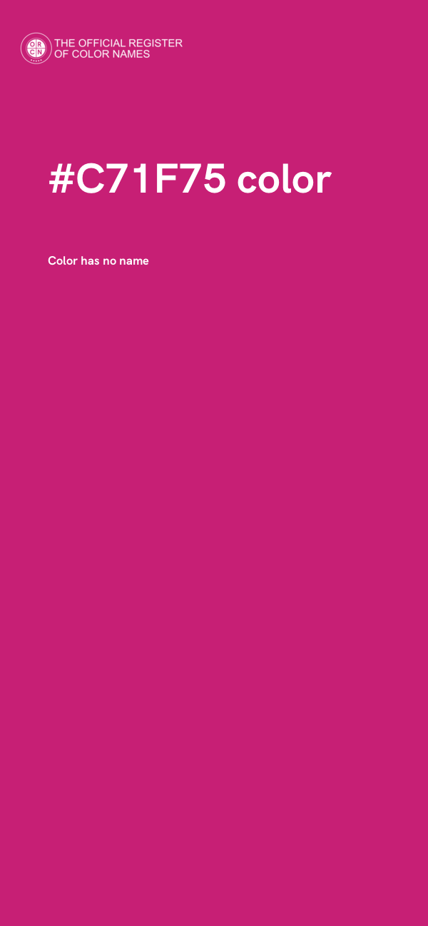 #C71F75 color image