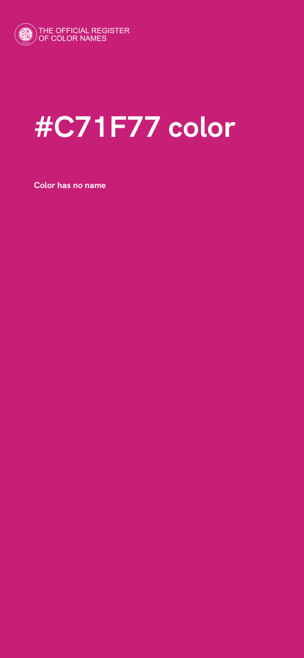 #C71F77 color image