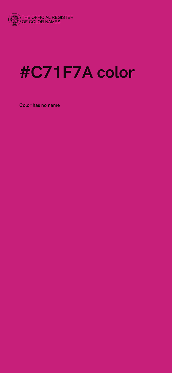 #C71F7A color image