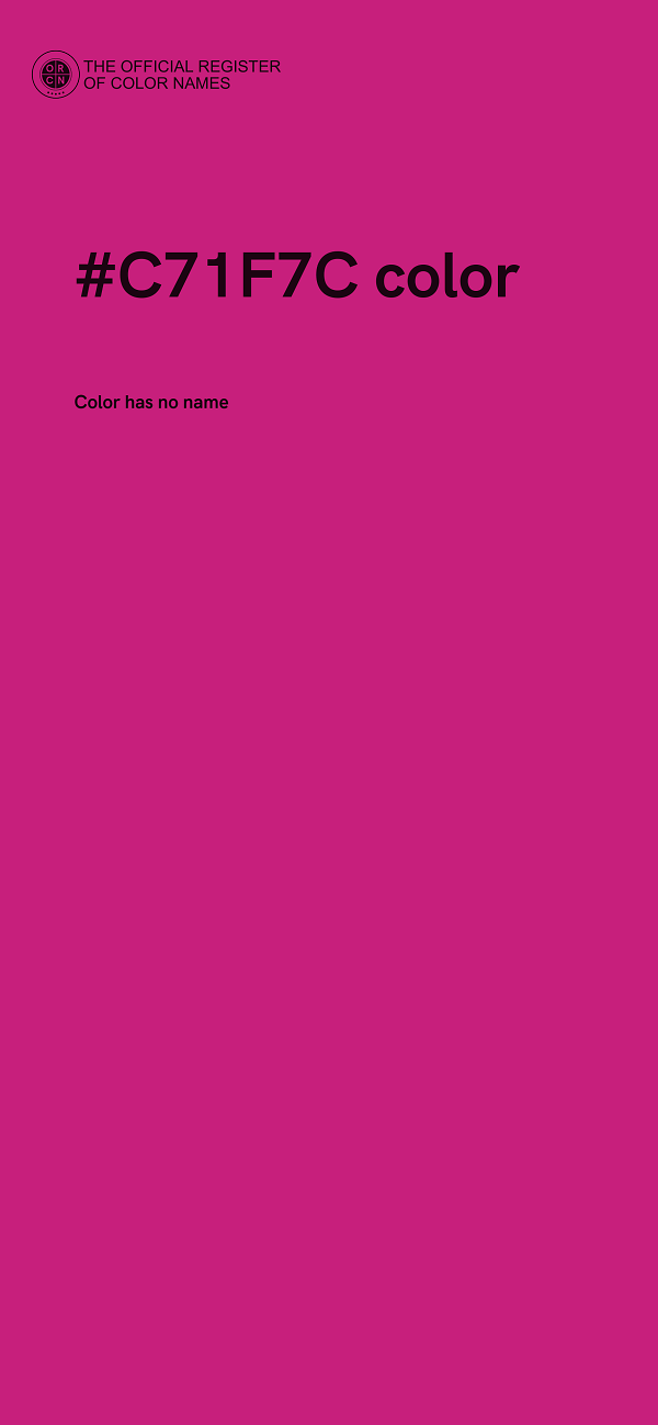 #C71F7C color image