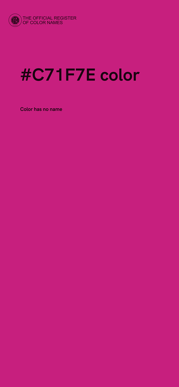 #C71F7E color image