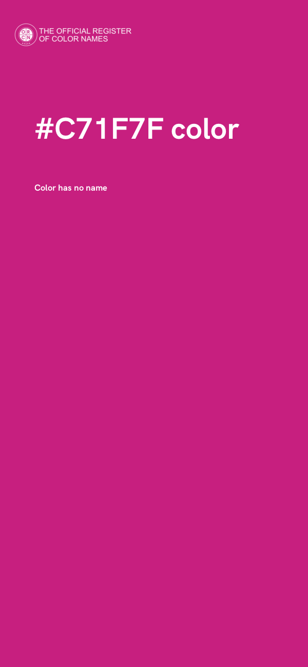 #C71F7F color image