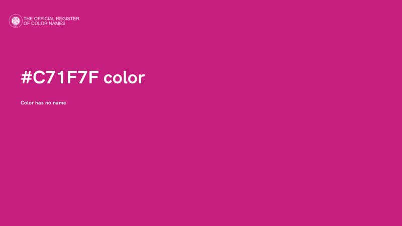 #C71F7F color image