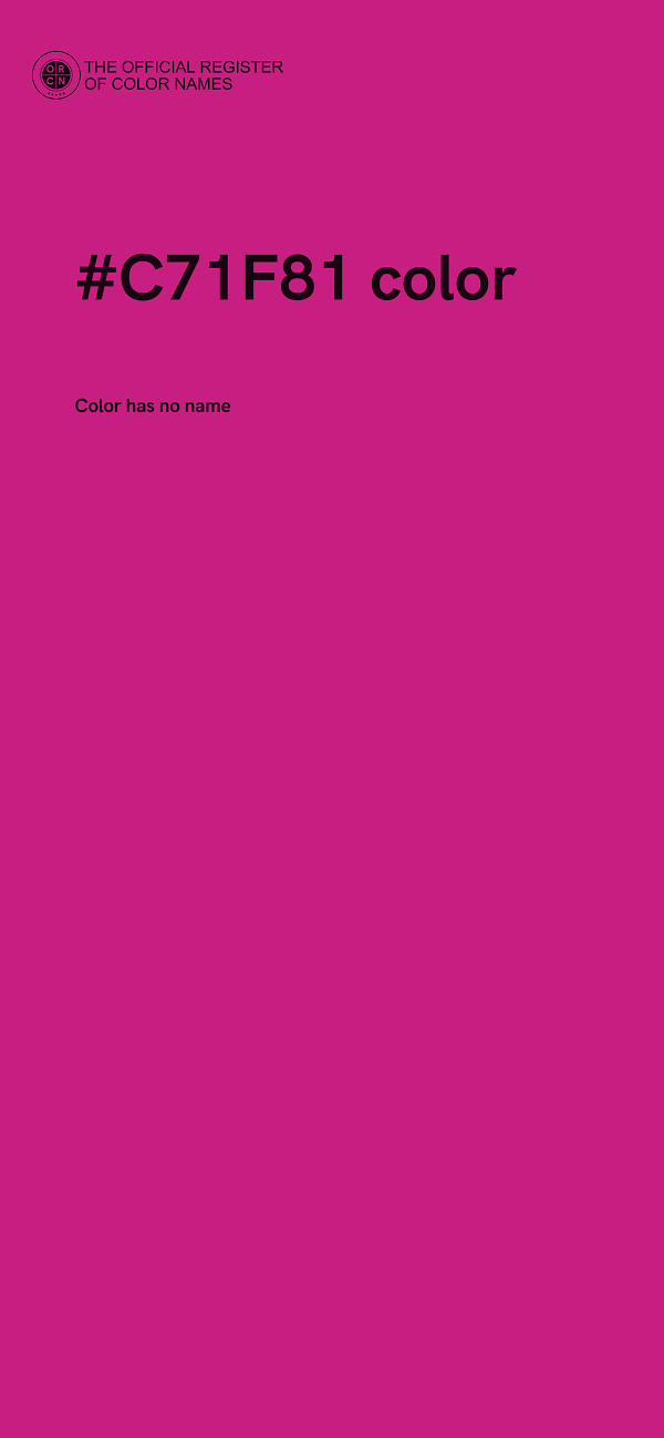 #C71F81 color image