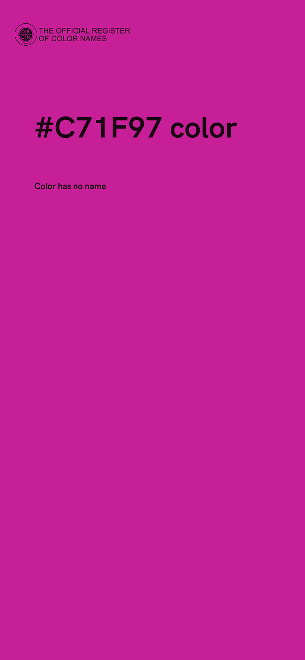 #C71F97 color image