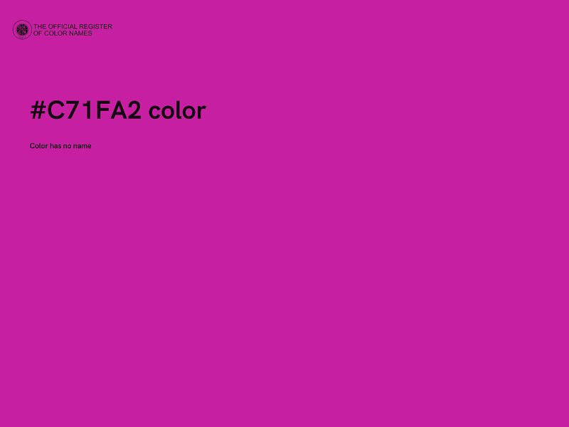 #C71FA2 color image